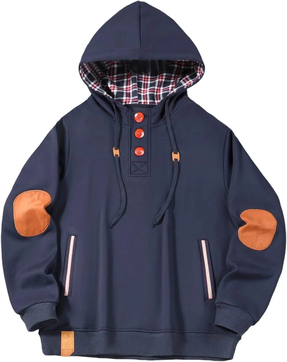 Толстовка с капюшоном для мужчин, в клетчатую подкладку, на пуговицах, винтажная, с длинными рукавами и карманами
Толстовка с капюшоном для мужчин, в клетчатую подкладку, на пуговицах, винтажная, с длинными рукавами и карманами