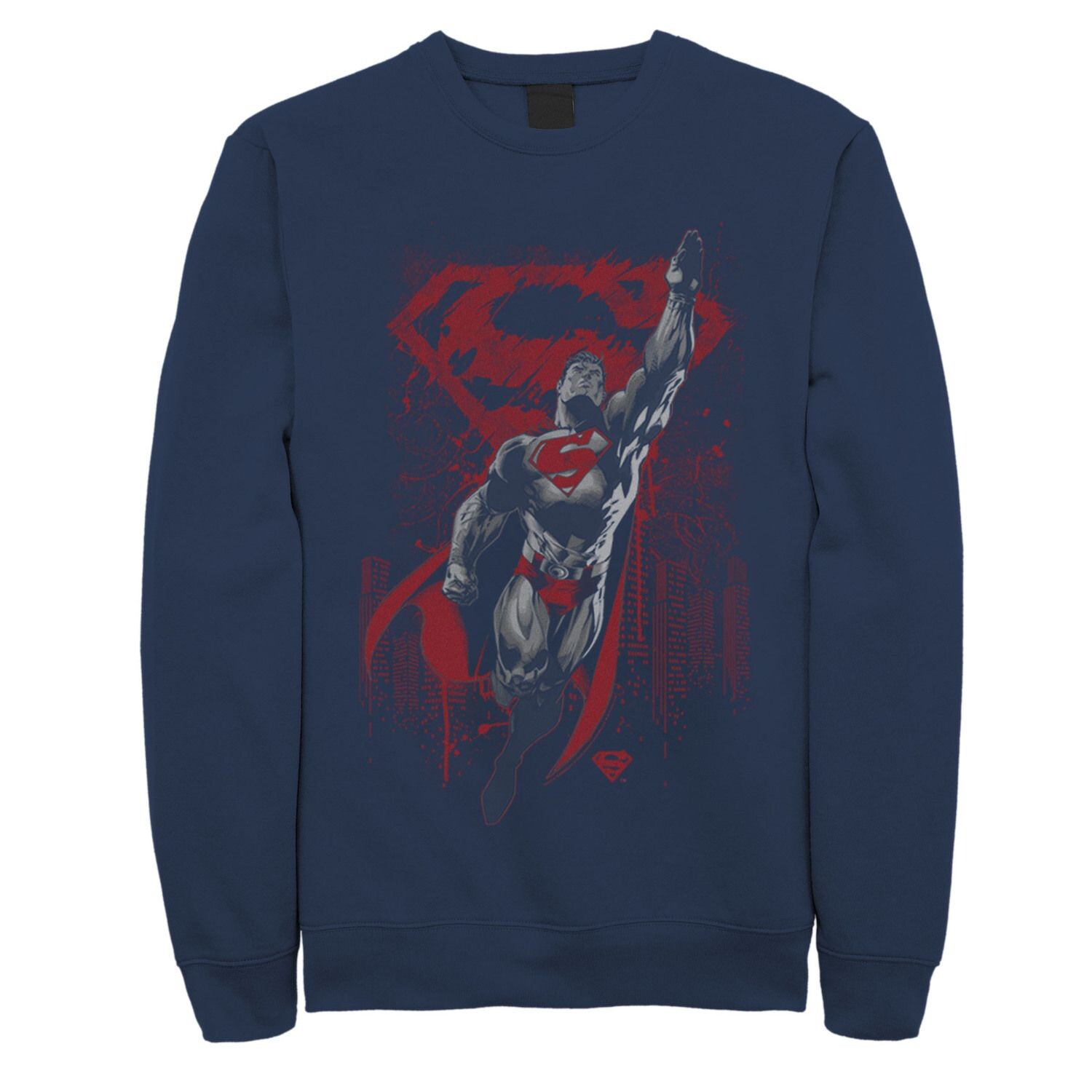 Мужской свитшот с плакатом Superman Fly Up, Blue DC Comics, синий
Мужской свитшот с плакатом Superman Fly Up, Blue DC Comics, синий