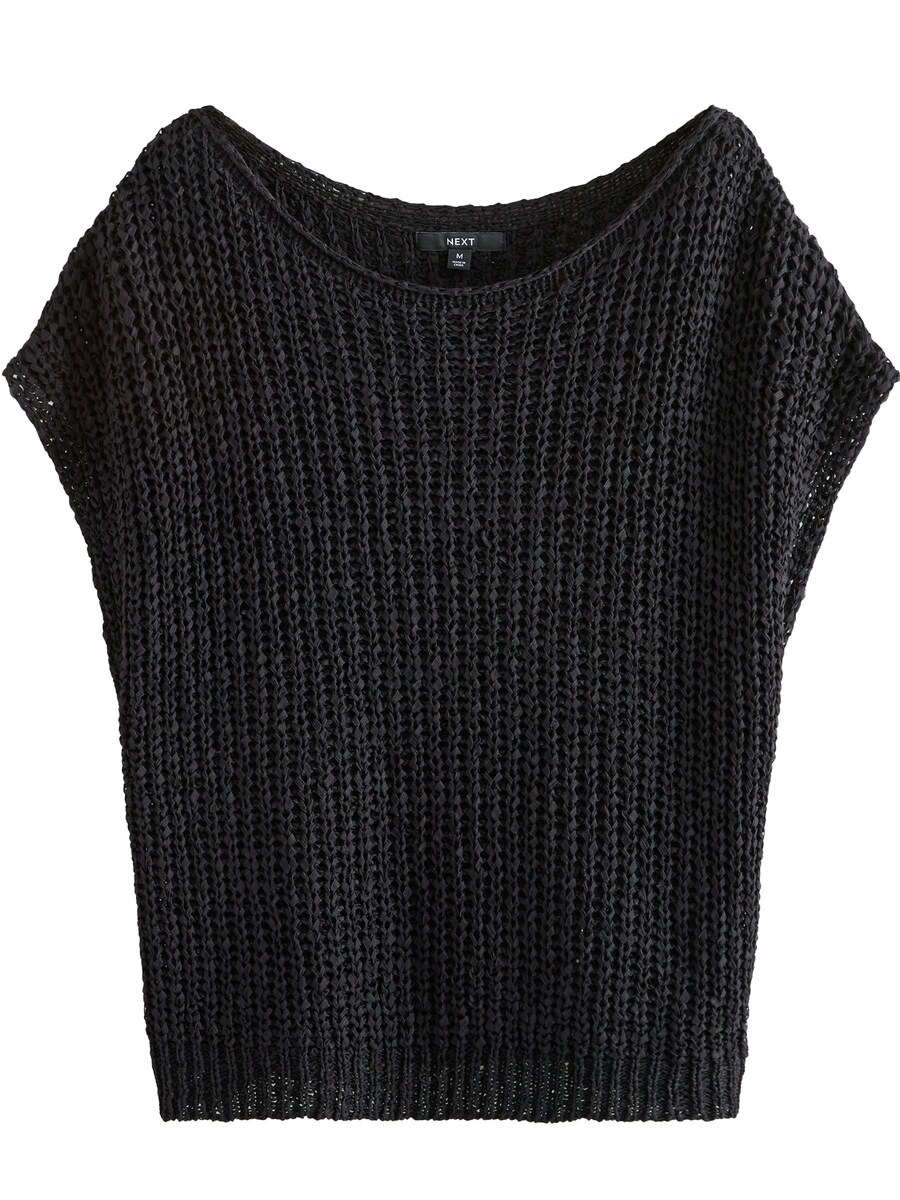 Вязаный топ Next, черный 
Вязаный топ Next, черный