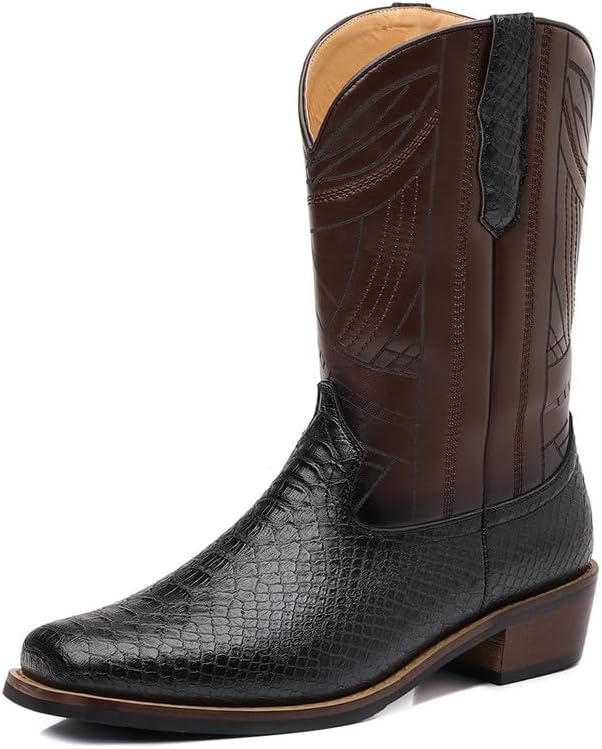 XBTEVUDAK Мужские сапоги с принтом змеи, мужские ковбойские сапоги, мужские ретро-западные сапоги, ковбойский стиль, средние западные ковбойские сапоги, черный
XBTEVUDAK Мужские сапоги с принтом змеи, мужские ковбойские сапоги, мужские ретро-западные сапоги, ковбойский стиль, средние западные ковбойские сапоги, черный