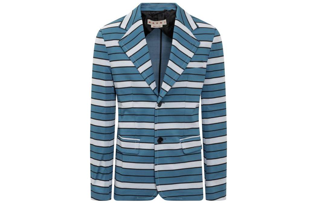 Полосатый джемперовый блейзер MARNI, синий
Полосатый джемперовый блейзер MARNI, синий