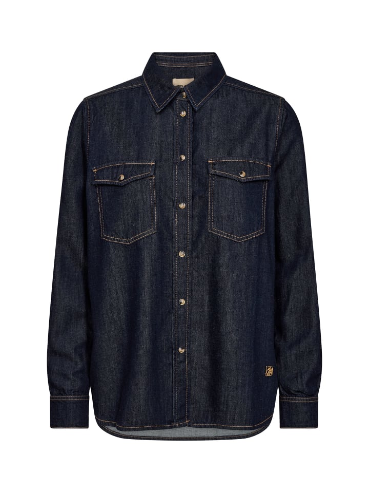 Джинсовая рубашка темно-синего цвета Mos Mosh
Джинсовая рубашка темно-синего цвета Mos Mosh