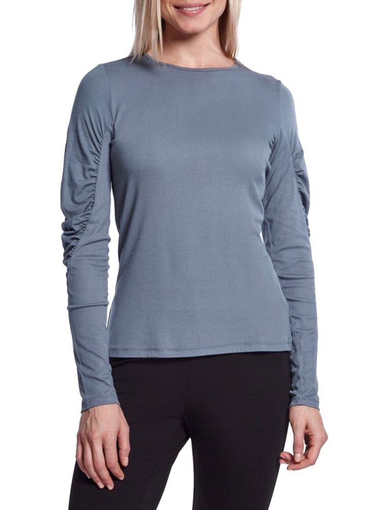 Топ Hisaki со сборками на рукавах Capsule 121, бирюзовый
Топ Hisaki со сборками на рукавах Capsule 121, бирюзовый