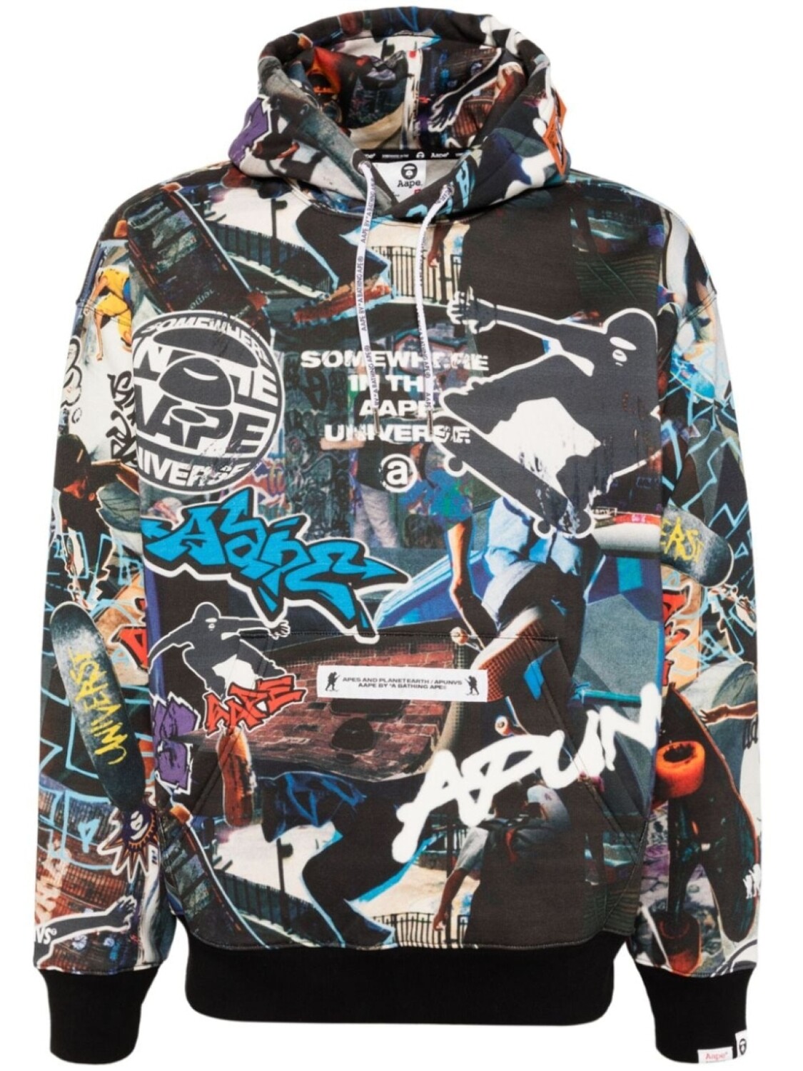 Худи с принтом граффити и логотипом Moonface AAPE BY *A BATHING APE, черный
Худи с принтом граффити и логотипом Moonface AAPE BY *A BATHING APE, черный