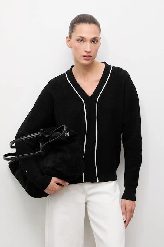 Свитер из кашемира и шелка Answear.Lab, черный
Свитер из кашемира и шелка Answear.Lab, черный