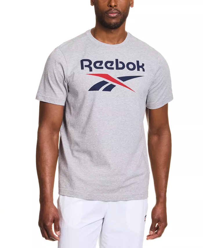 Мужская классическая футболка с логотипом Reebok, серый
Мужская классическая футболка с логотипом Reebok, серый