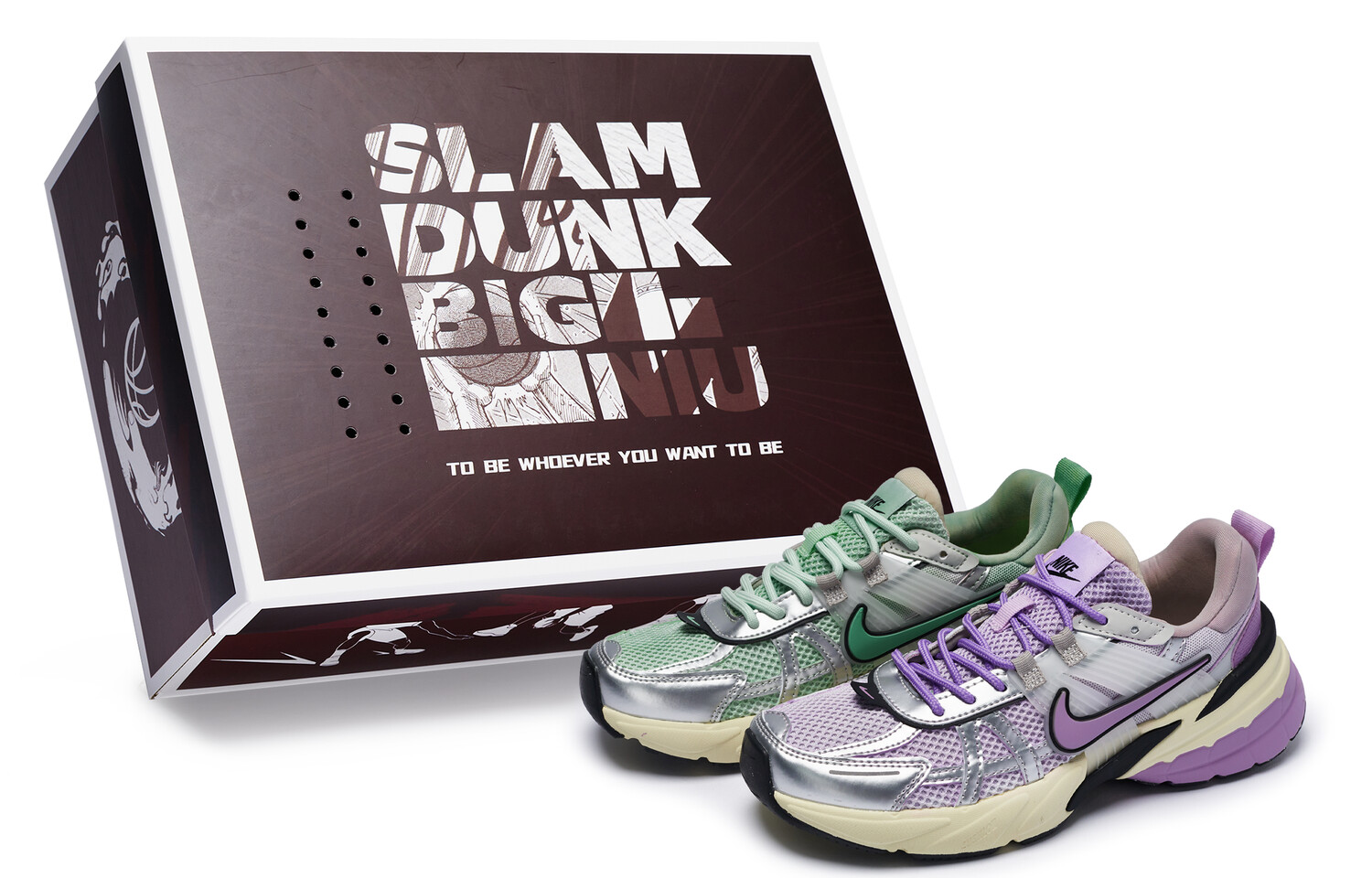 Кроссовки для бега V2K Run женские с низким верхом, серебристые Nike 
Кроссовки для бега V2K Run женские с низким верхом, серебристые Nike