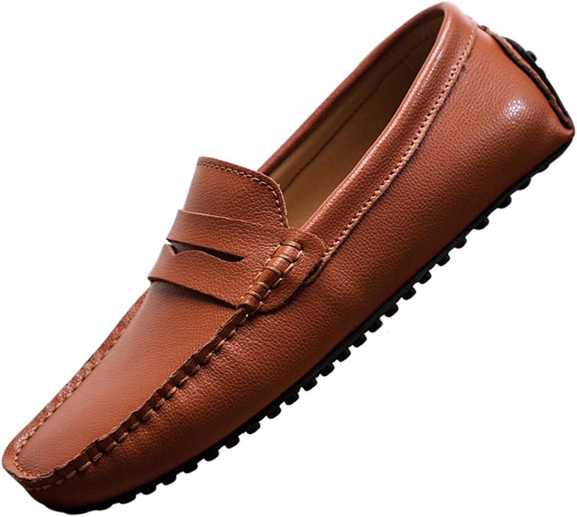 Мужские повседневные кожаные слипоны Santimon, модные лоферы, туфли и прогулок, Tan
Мужские повседневные кожаные слипоны Santimon, модные лоферы, туфли и прогулок, Tan