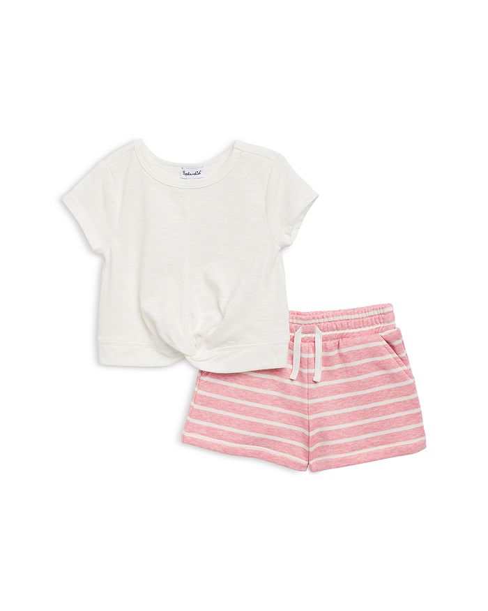 Комплект из футболки Broadwalk и полосатых шорт для девочек - Little Kid Splendid, розовый
Комплект из футболки Broadwalk и полосатых шорт для девочек - Little Kid Splendid, розовый