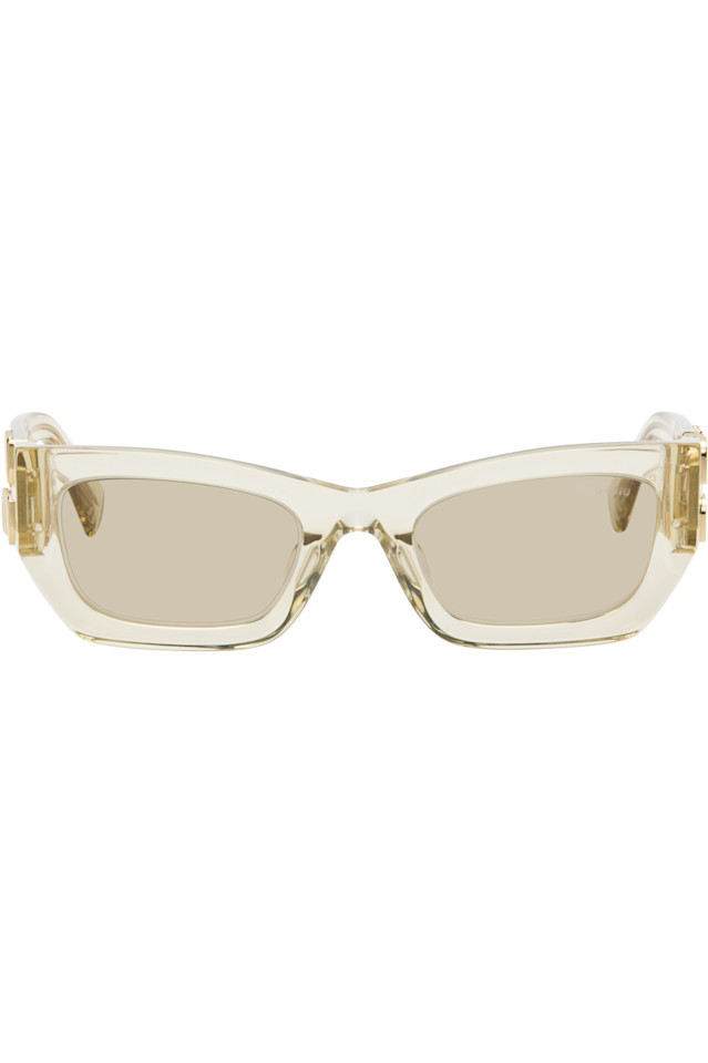 Miu Miu Eyewear Желтые солнцезащитные очки Miu Glimpse
Miu Miu Eyewear Желтые солнцезащитные очки Miu Glimpse
