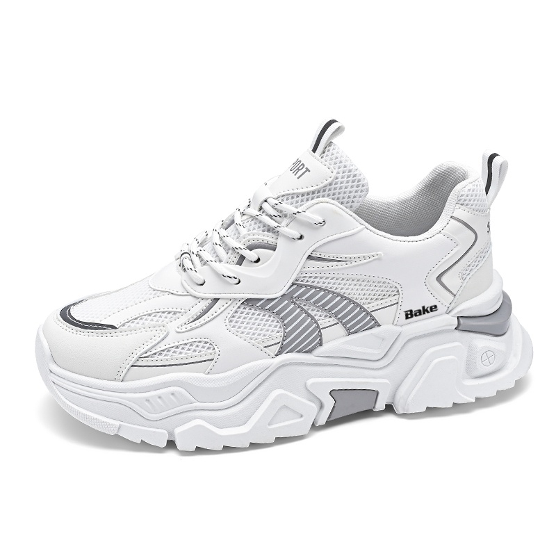 BAKE Амортизирующие дышащие легкие массивные низкие кроссовки мужские белые, цвет White
BAKE Амортизирующие дышащие легкие массивные низкие кроссовки мужские белые, цвет White