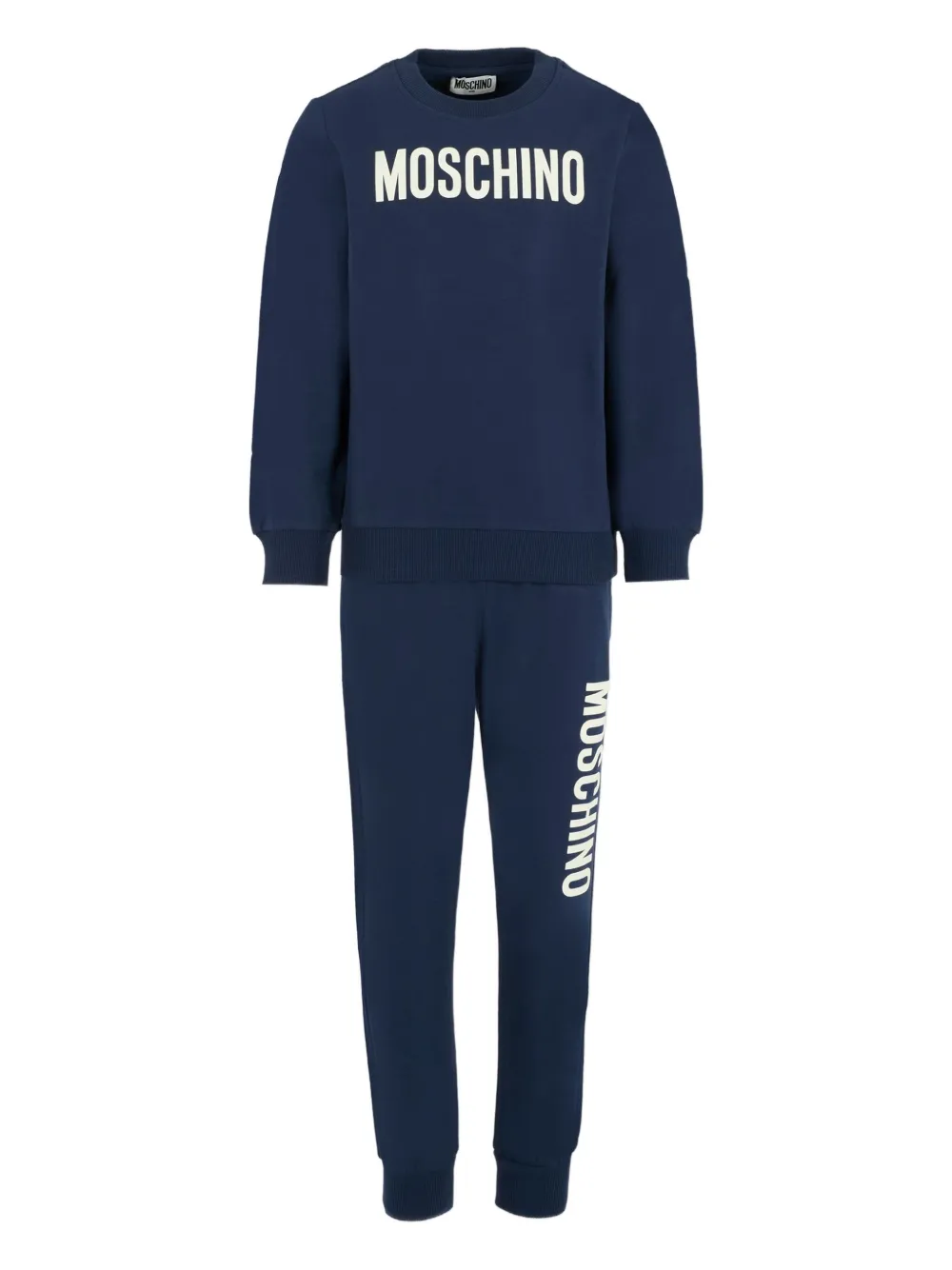 Спортивный костюм с логотипом Moschino Kids, синий
Спортивный костюм с логотипом Moschino Kids, синий