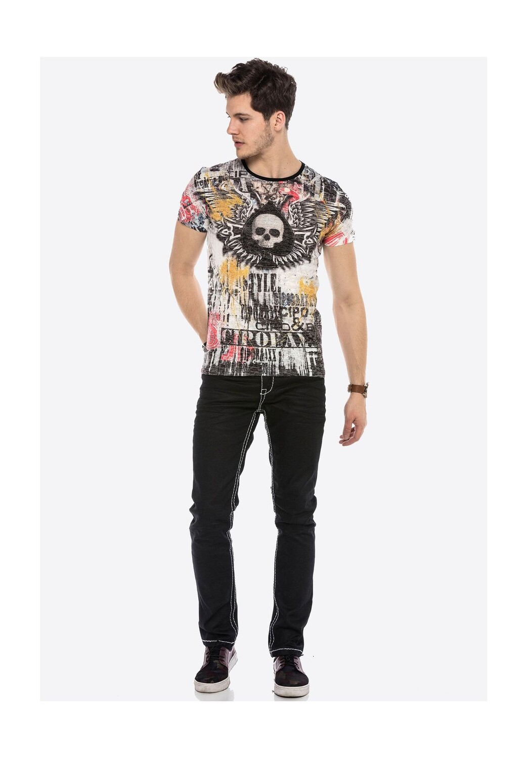 Джинсы с классной вышивкой CIPO & BAXX, черный
Джинсы с классной вышивкой CIPO & BAXX, черный