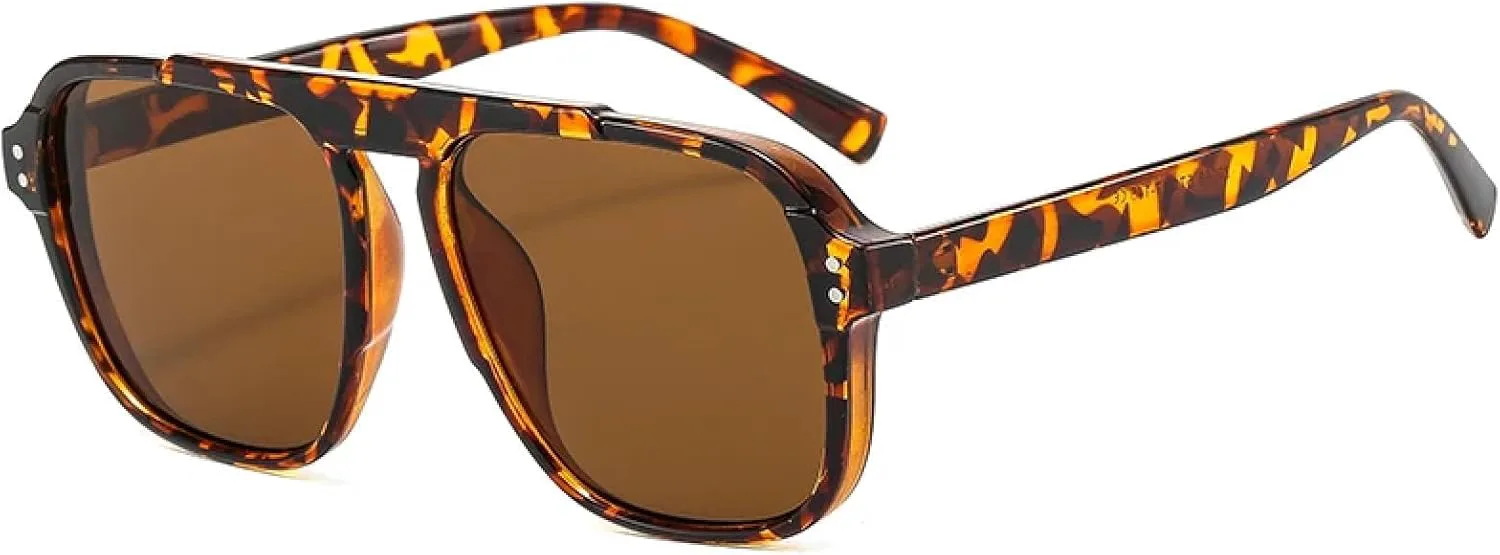 Модные классические солнцезащитные очки в прямоугольной оправе для женщин, солнцезащитные очки для мужчин с защитой от УФ-излучения UV400 TVTBBVV, Leopard Brown
Модные классические солнцезащитные очки в прямоугольной оправе для женщин, солнцезащитные очки для мужчин с защитой от УФ-излучения UV400 TVTBBVV, Leopard Brown