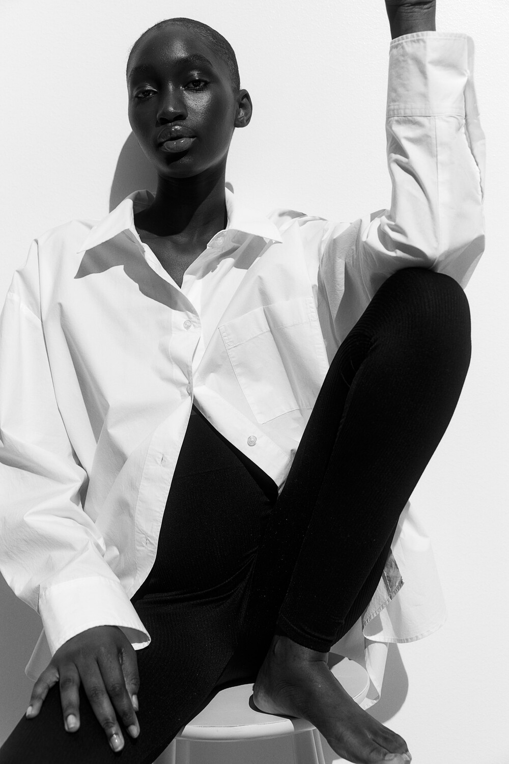 Бесшовные леггинсы в рубчик Mom H&M, черный
Бесшовные леггинсы в рубчик Mom H&M, черный