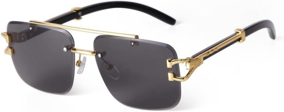 Солнцезащитные очки без оправы с изображением головы леопарда 2027 года для женщин и мужчин, с двойной перемычкой, винтажные прямоугольные солнцезащитные очки для мужчин MTZJH, C1
Солнцезащитные очки без оправы с изображением головы леопарда 2027 года для женщин и мужчин, с двойной перемычкой, винтажные прямоугольные солнцезащитные очки для мужчин MTZJH, C1