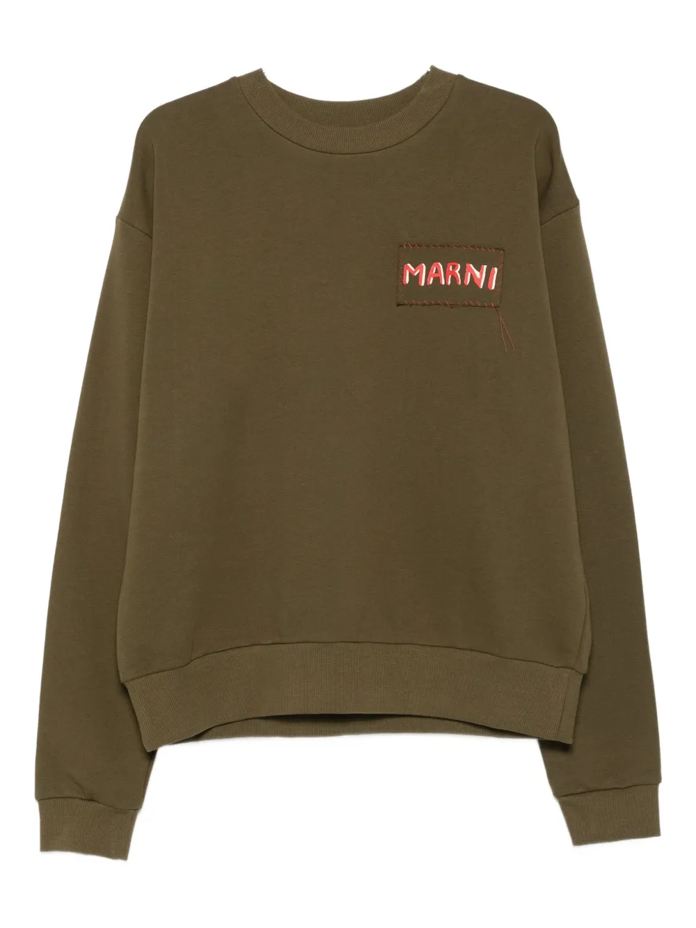 Толстовка с логотипом Marni, зеленый 
Толстовка с логотипом Marni, зеленый