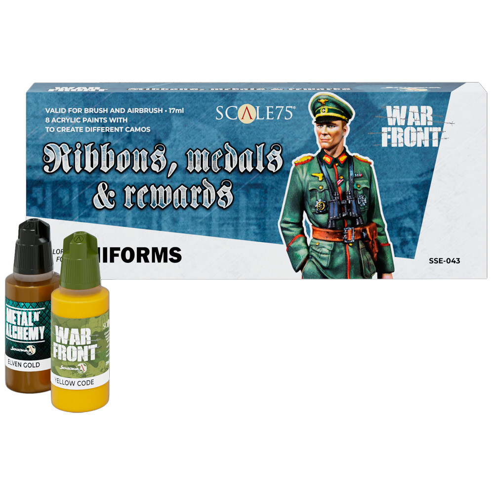 Аксессуары Scale 75 USA War Front Paint Set: Ribbons, Medals & Rewards
Аксессуары Scale 75 USA War Front Paint Set: Ribbons, Medals & Rewards