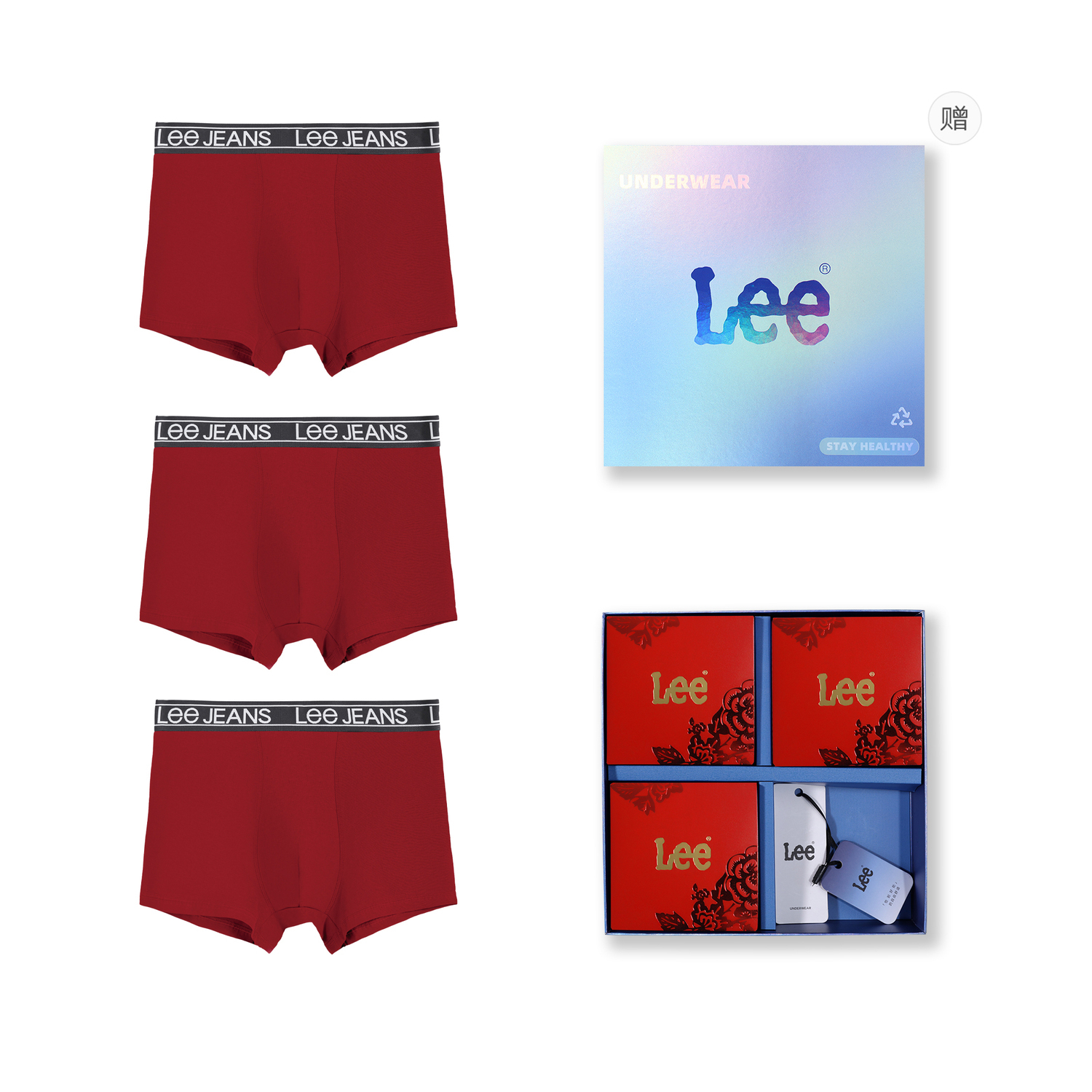 Lee Комплект мужских трусов Zodiac Year Red
Lee Комплект мужских трусов Zodiac Year Red