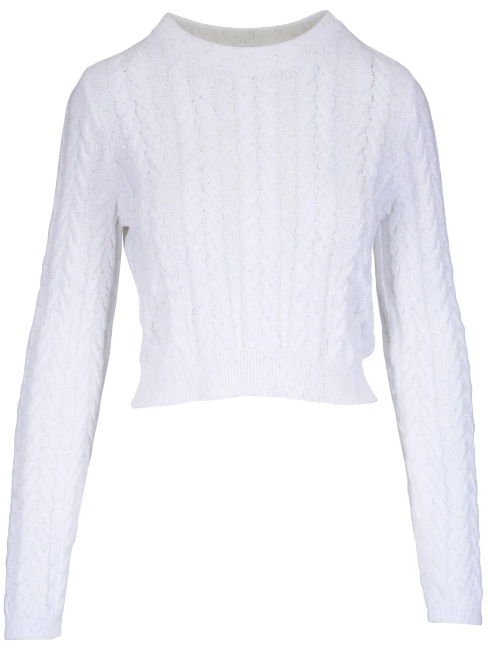 Джемпер фактурной вязки Brunello Cucinelli, белый
Джемпер фактурной вязки Brunello Cucinelli, белый