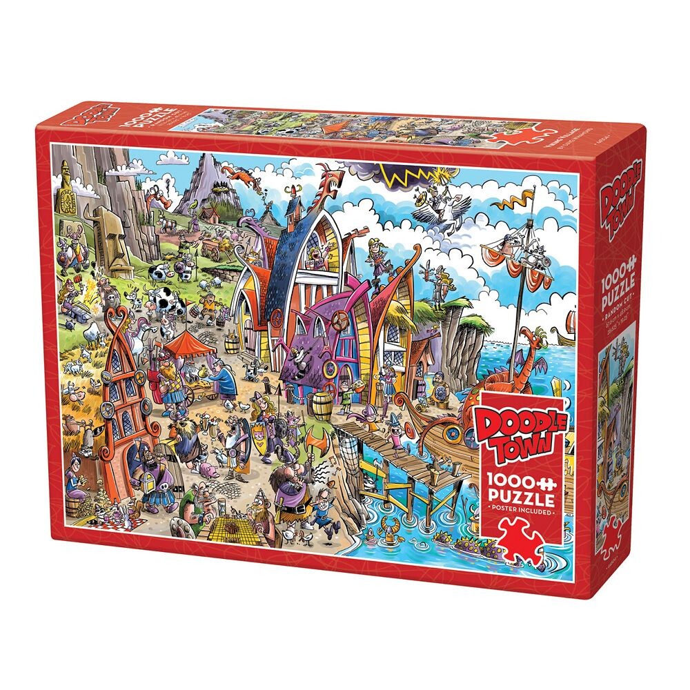 Пазл Cobble Hill DoodleГород: Деревня викингов, 1000 шт. Outset Media, мультиколор
Пазл Cobble Hill DoodleГород: Деревня викингов, 1000 шт. Outset Media, мультиколор
