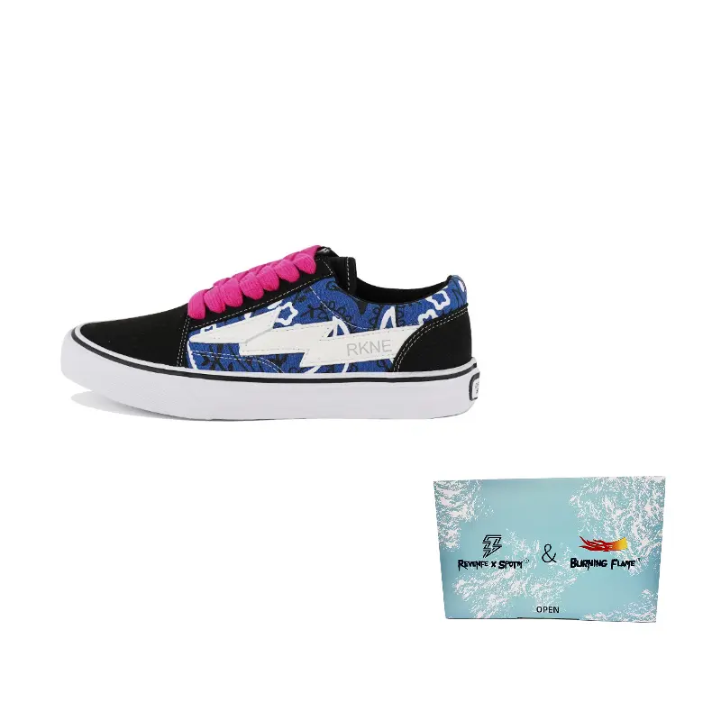 BURNING FLAME REVENFE X SPOTM Износостойкие и легкие низкие кеды на текстильной подошве унисекс — Молния Синий Пейсли, цвет Lightning Blue Paisley
BURNING FLAME REVENFE X SPOTM Износостойкие и легкие низкие кеды на текстильной подошве унисекс — Молния Синий Пейсли, цвет Lightning Blue Paisley
