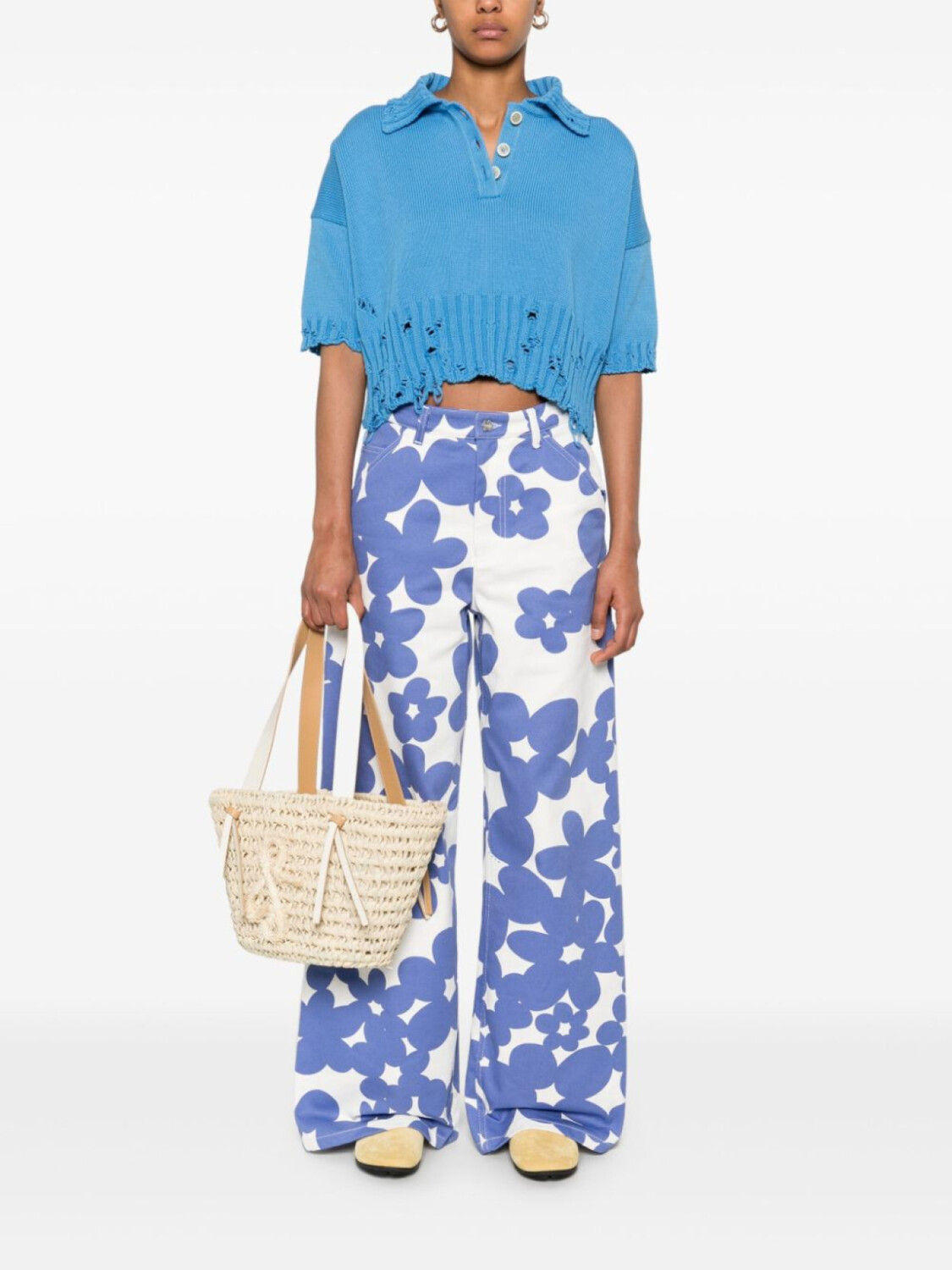 Marni рубашка поло, синий
Marni рубашка поло, синий