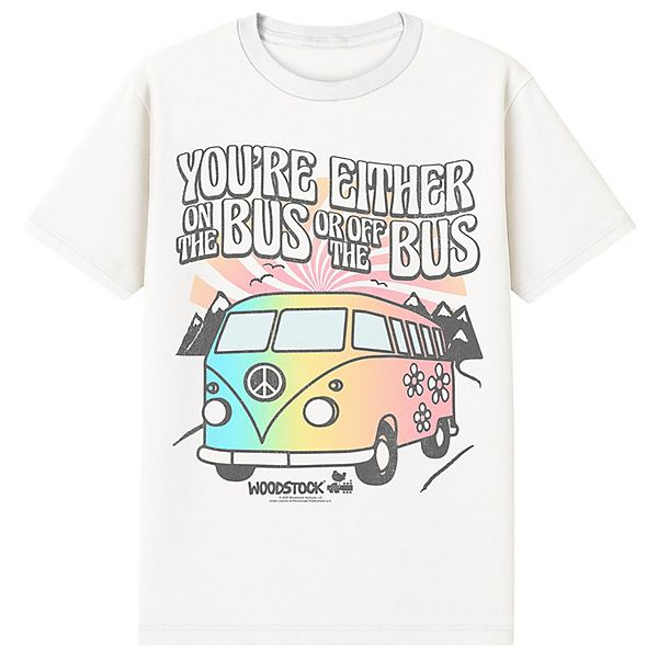 Мужская футболка Woodstock с принтом "On the bus or off the bus" Licensed Character
Мужская футболка Woodstock с принтом "On the bus or off the bus" Licensed Character