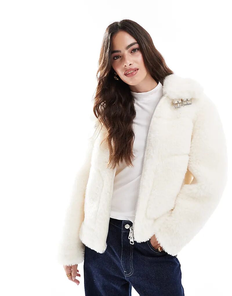 Куртка байкера борг в экрю Stradivarius, Белый, Куртка байкера борг в экрю Stradivarius
Куртка байкера борг в экрю Stradivarius, Белый, Куртка байкера борг в экрю Stradivarius