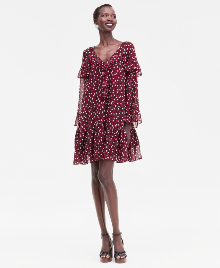 Женское мини-платье с оборками и рукавами-колоколами INC International Concepts, Ari Dots
Женское мини-платье с оборками и рукавами-колоколами INC International Concepts, Ari Dots