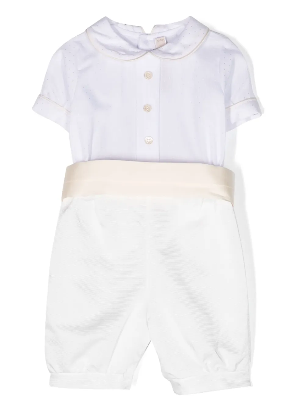 Ромпер с закругленным воротником La Stupenderia, белый
Ромпер с закругленным воротником La Stupenderia, белый