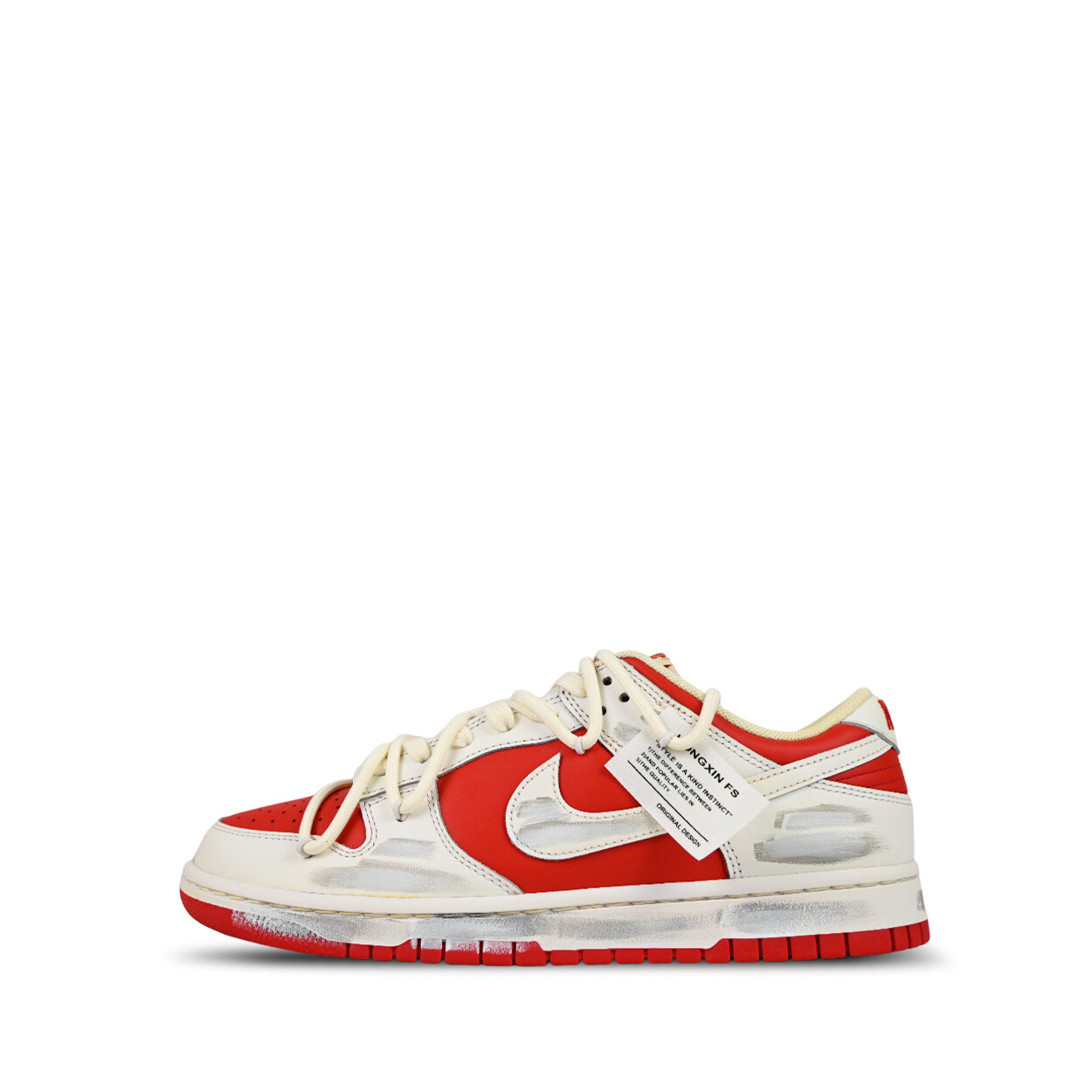 Кроссовки для скейтбординга Dunk мужские с низким верхом бежевый/красный Nike
Кроссовки для скейтбординга Dunk мужские с низким верхом бежевый/красный Nike