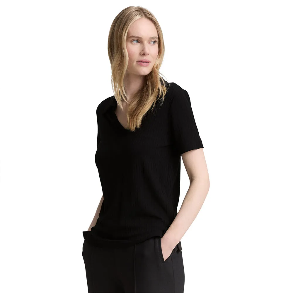 Поло с коротким рукавом Tom Tailor Rib, черный
Поло с коротким рукавом Tom Tailor Rib, черный