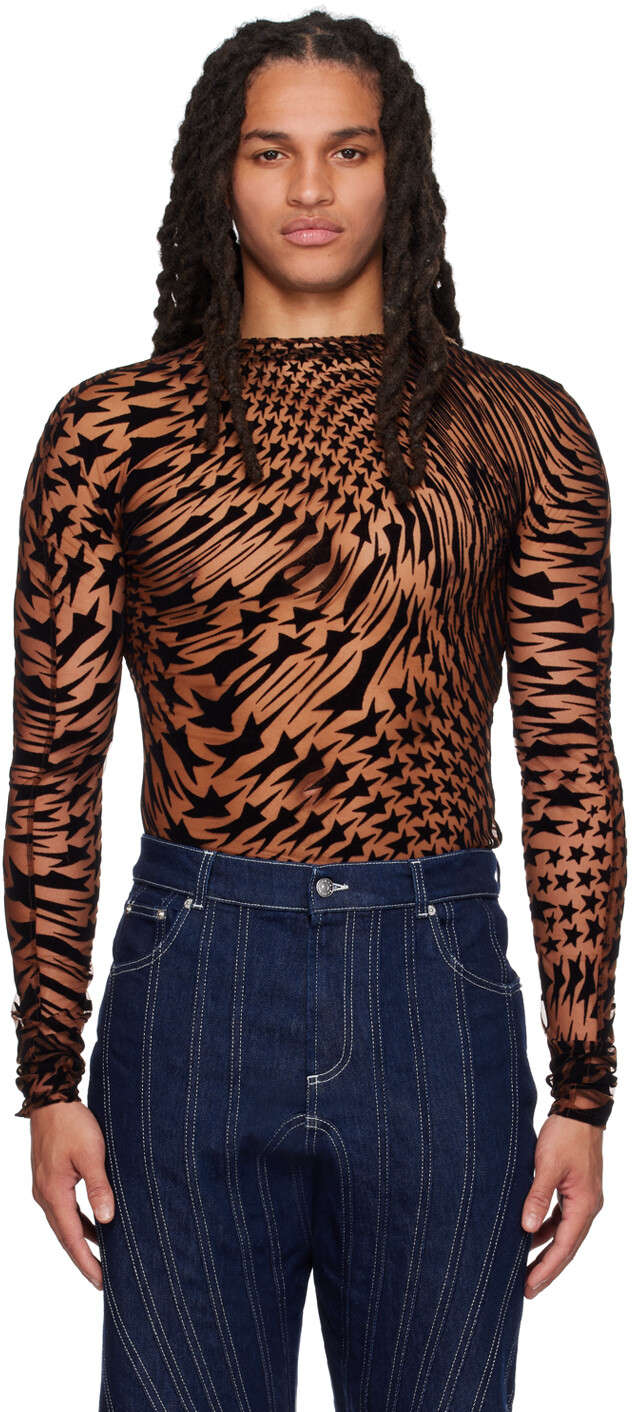 Водолазка Mugler Brown & Black Star
Водолазка Mugler Brown & Black Star