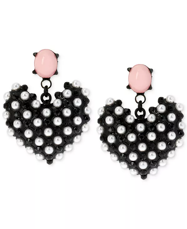 Серьги-Сердечки из искусственного жемчуга черного цвета Betsey Johnson, black
Серьги-Сердечки из искусственного жемчуга черного цвета Betsey Johnson, black
