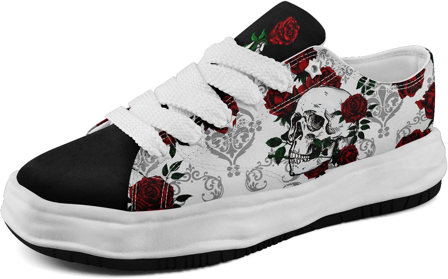 Мужские готические кроссовки coolcustomize с черепами, модные, повседневные, для скейтбординга, из холщовой ткани, женские, уличная мода, удобные для ходьбы, красный
Мужские готические кроссовки coolcustomize с черепами, модные, повседневные, для скейтбординга, из холщовой ткани, женские, уличная мода, удобные для ходьбы, красный