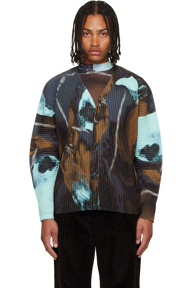 Homme Plissé Issey Miyake Кардиган синего и агатового цвета
Homme Plissé Issey Miyake Кардиган синего и агатового цвета