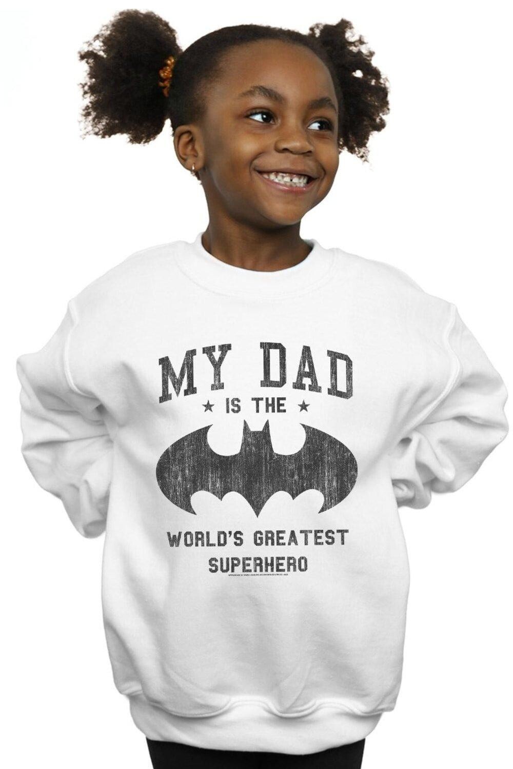 Толстовка «Бэтмен, мой папа — супергерой» DC Comics, белый
Толстовка «Бэтмен, мой папа — супергерой» DC Comics, белый