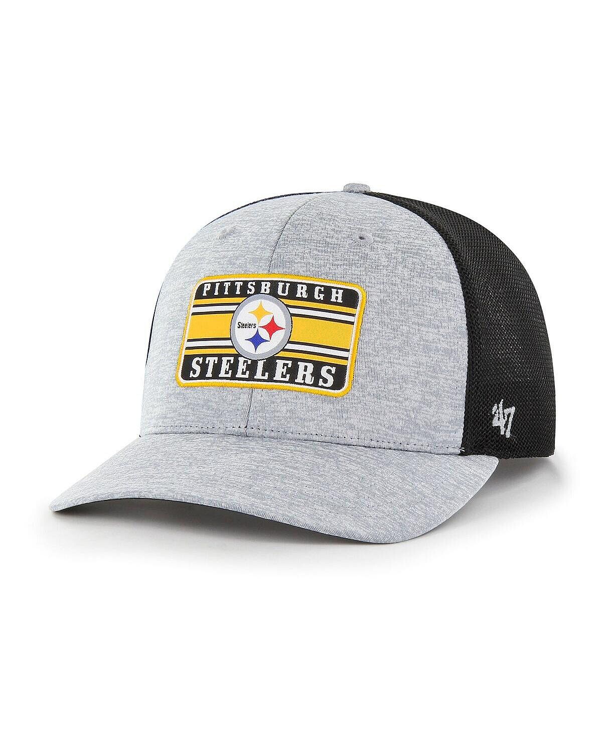 Мужская серо-черная кепка Pittsburgh Steelers Motivator Flex с принтом меланжевого цвета '47 Brand
Мужская серо-черная кепка Pittsburgh Steelers Motivator Flex с принтом меланжевого цвета '47 Brand