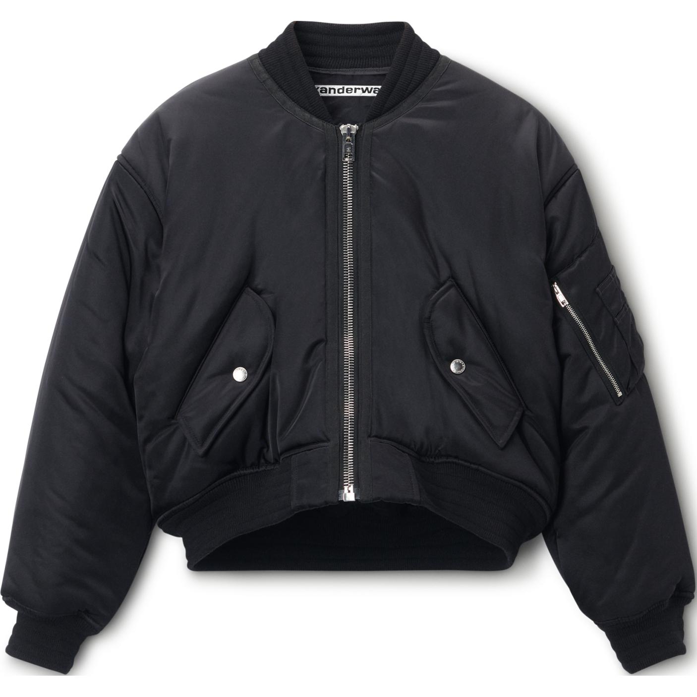 Alexander Wang Укороченная бомбер, Black
Alexander Wang Укороченная бомбер, Black