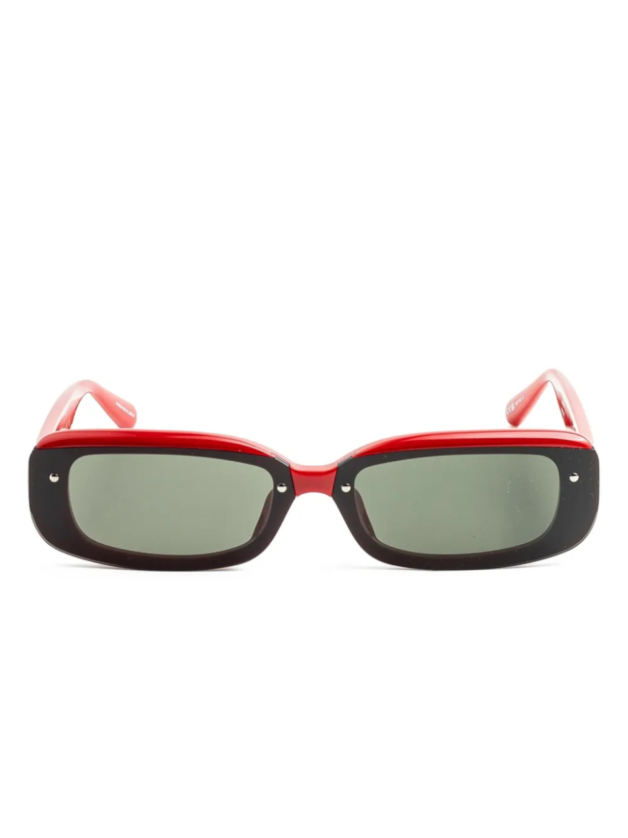 Linda Farrow солнцезащитные очки в прямоугольной оправе, красный 
Linda Farrow солнцезащитные очки в прямоугольной оправе, красный