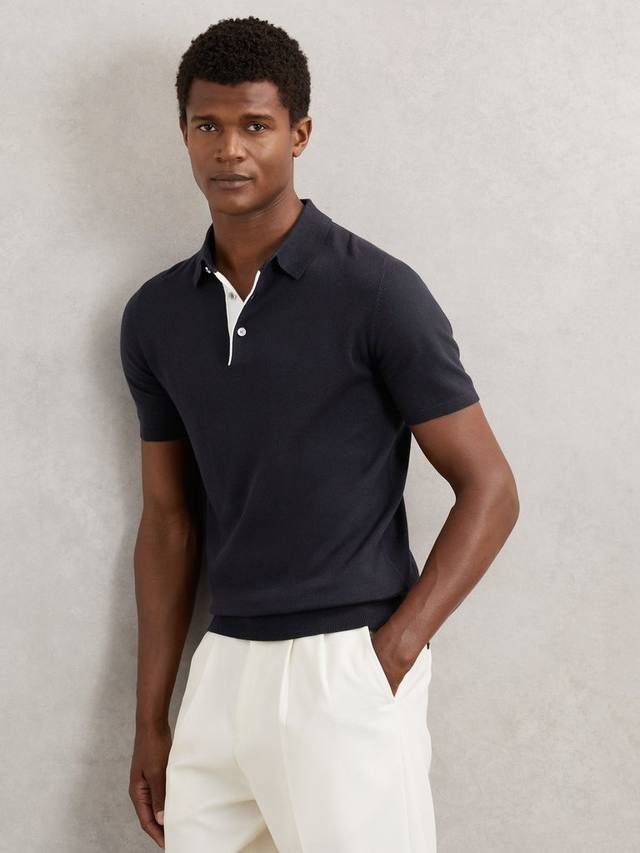 Футболка-поло Finch из хлопковой смеси с контрастной планкой Reiss, Navy
Футболка-поло Finch из хлопковой смеси с контрастной планкой Reiss, Navy