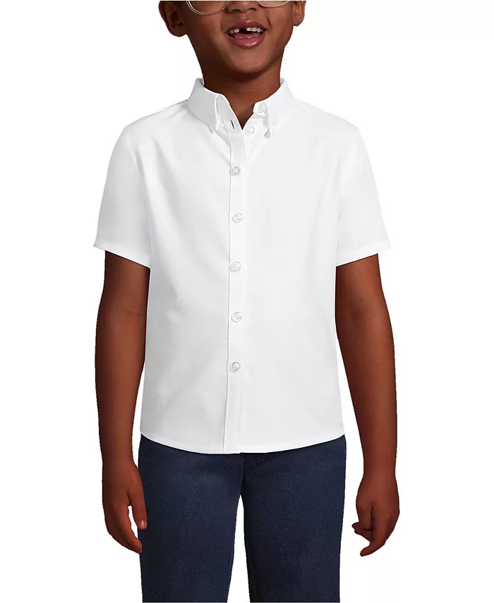 Блуза с коротким рукавом Oxford для девочек старшего возраста Lands' End, белый
Блуза с коротким рукавом Oxford для девочек старшего возраста Lands' End, белый