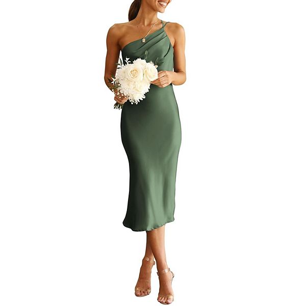 Женское миди-платье из сатина с одним плечом, лямкой-спагетти и без спинки Megaretailer
Женское миди-платье из сатина с одним плечом, лямкой-спагетти и без спинки Megaretailer