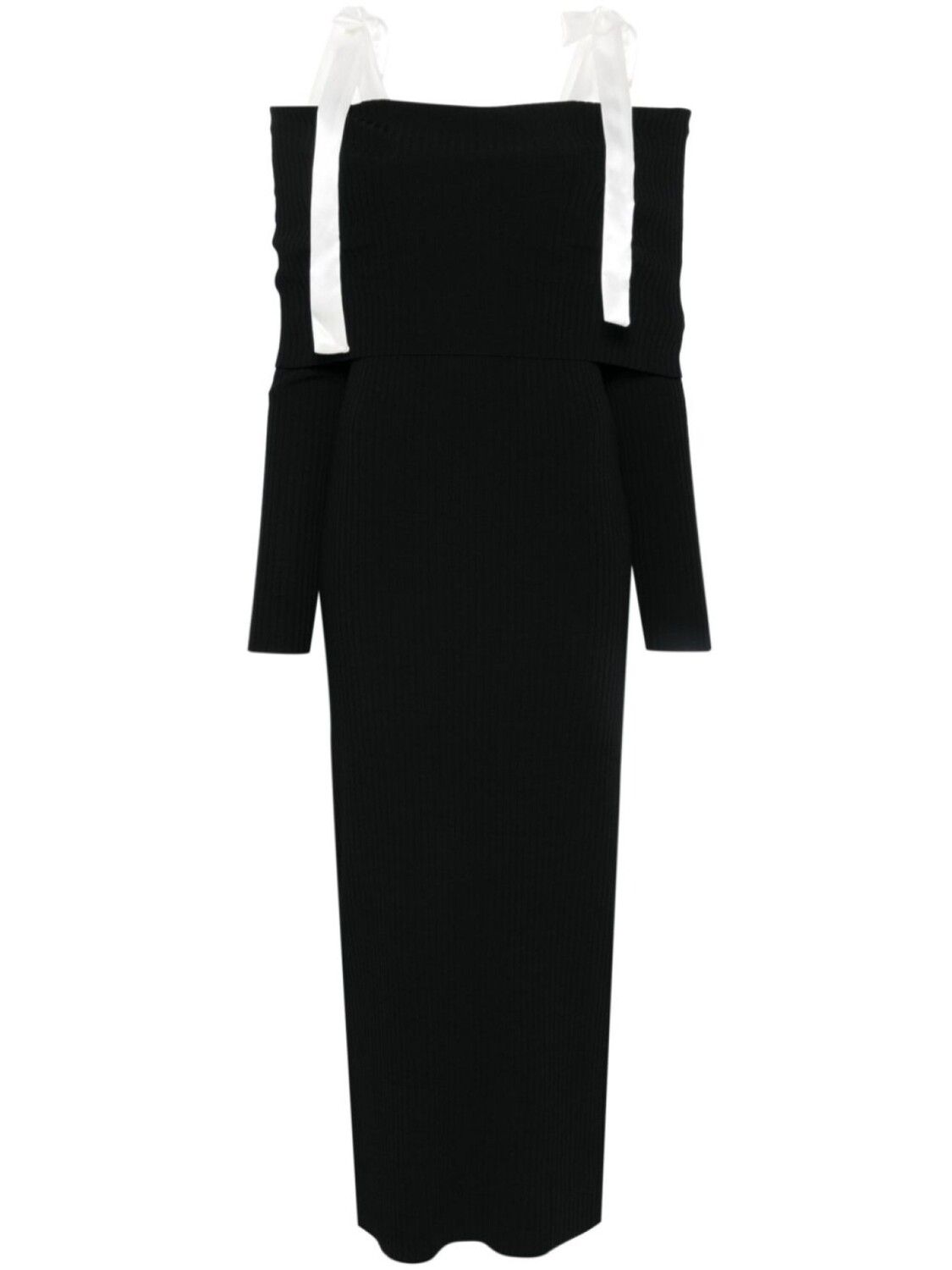 Трикотажное макси-платье с открытыми плечами ROTATE BIRGER CHRISTENSEN, черный
Трикотажное макси-платье с открытыми плечами ROTATE BIRGER CHRISTENSEN, черный