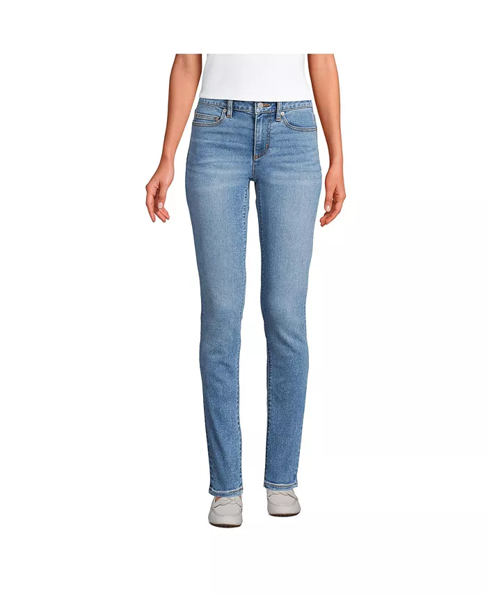 Женские джинсы Recover Denim со средней посадкой и узкими штанинами Lands' End, синий
Женские джинсы Recover Denim со средней посадкой и узкими штанинами Lands' End, синий