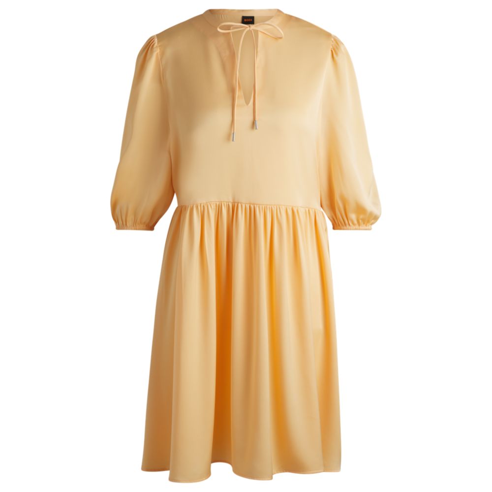 Платье из кованого атласа с завязкой на горловине BOSS, светло-оранжевый
Платье из кованого атласа с завязкой на горловине BOSS, светло-оранжевый