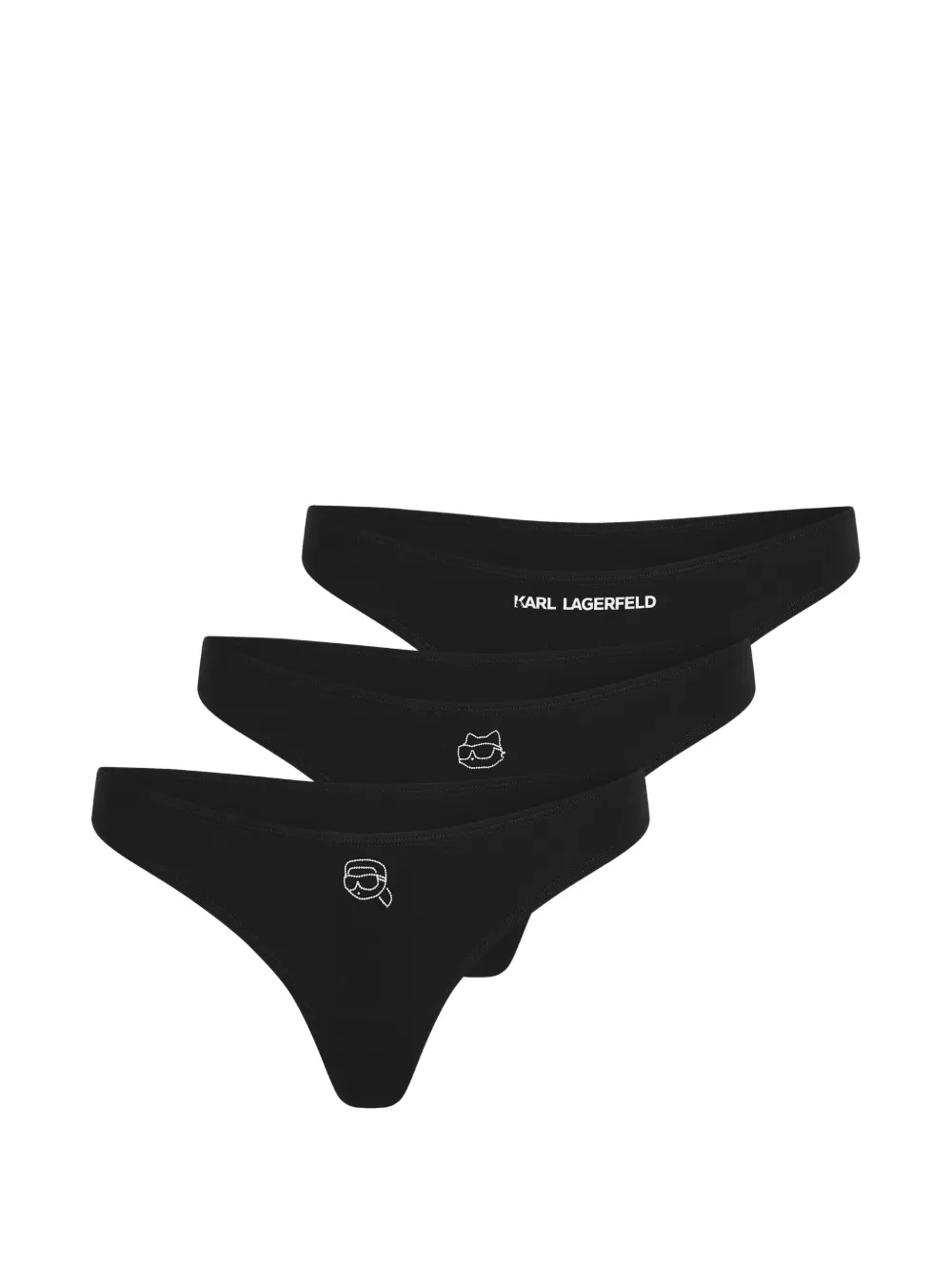 Комплект Ikon из трех трусов-стрингов Karl Lagerfeld, черный
Комплект Ikon из трех трусов-стрингов Karl Lagerfeld, черный