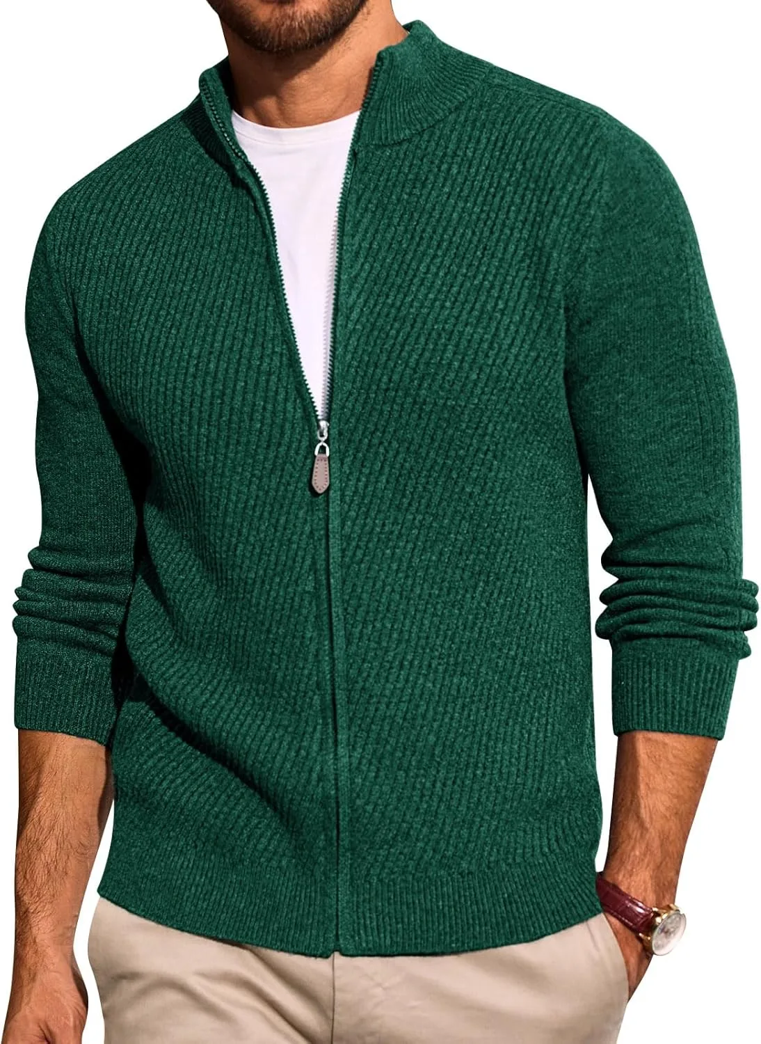 Runcati мужской кардиган на молнии Casual Slim Fit с воротником стойкой
Runcati мужской кардиган на молнии Casual Slim Fit с воротником стойкой