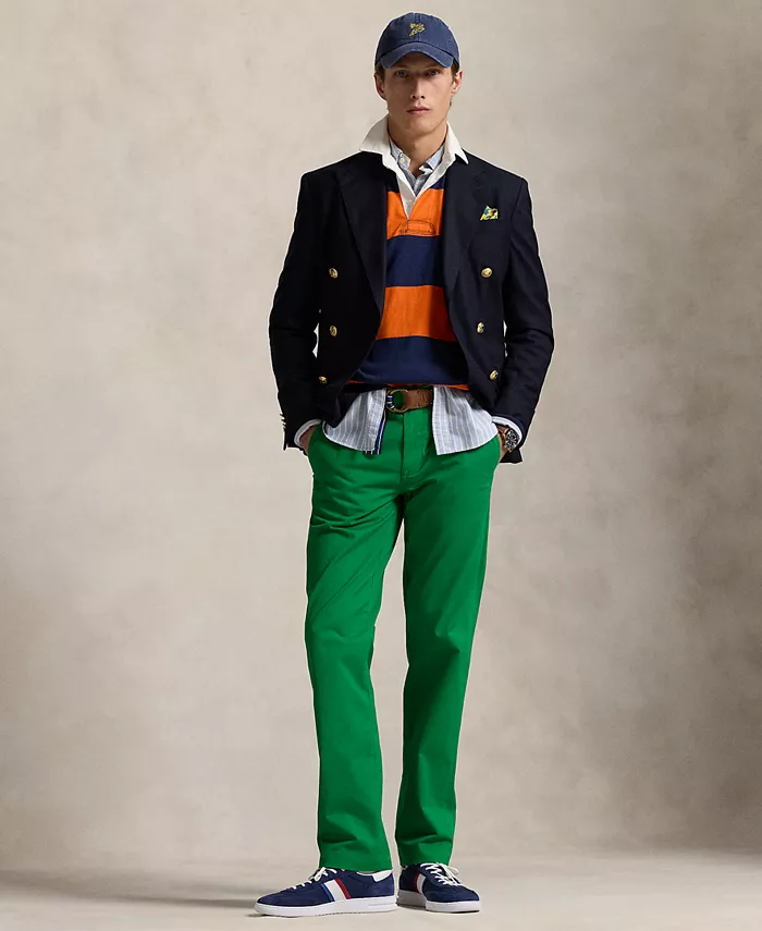 Мужские прямые брюки чинос с эффектом поношенности и эластичной тканью Polo Ralph Lauren, зеленый
Мужские прямые брюки чинос с эффектом поношенности и эластичной тканью Polo Ralph Lauren, зеленый